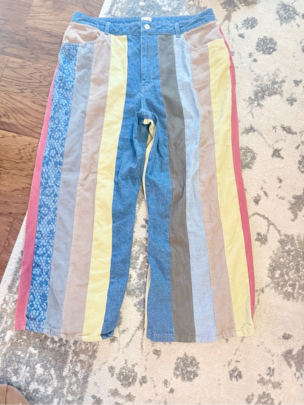BDG Multicolor Vertical Stripe Corduroy Pants